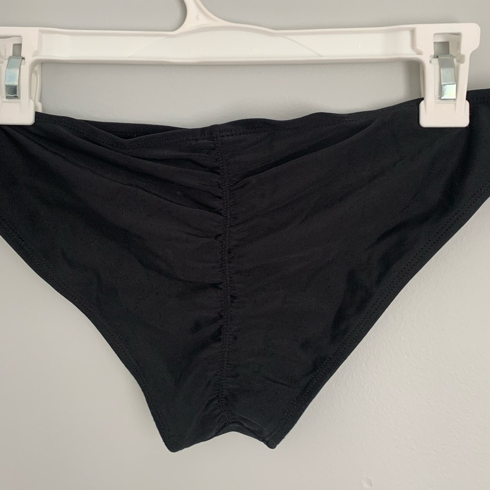 Black Ruched Target Bathing Suit Bottoms